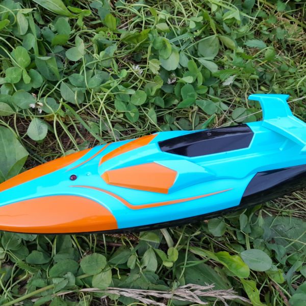 Катер скоростной на радиоуправлении Speed Boat бирюзово-оранжевый