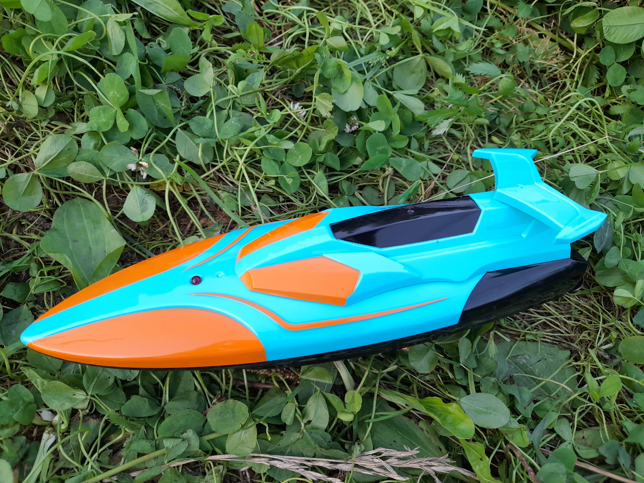 20230816_194931 Катер скоростной на радиоуправлении Speed Boat бирюзово-оранжевый — изображение 1