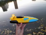 Катер скоростной на радиоуправлении Speed Boat желто-голубой — изображение 4