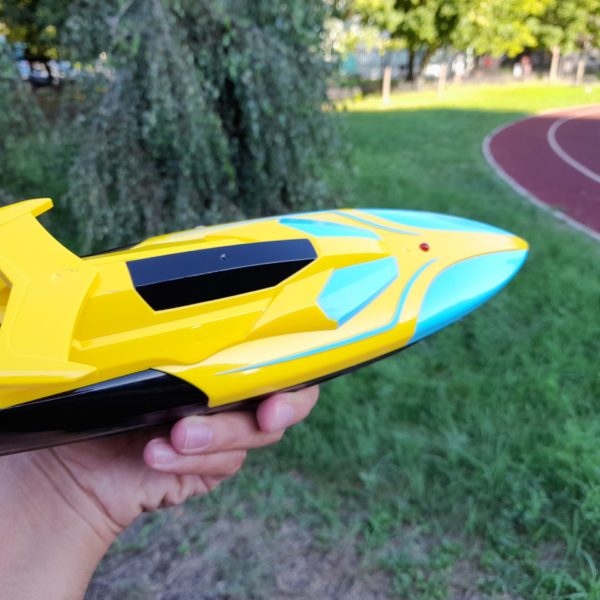 Катер скоростной на радиоуправлении Speed Boat желто-голубой